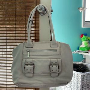 Michael Kors White Leather Purse